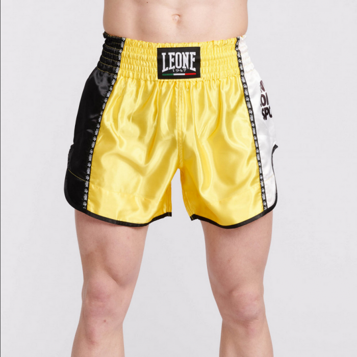 Leone - TRAINING THAI SHORTS - Yellow - Муай Тай Шорти - AB760